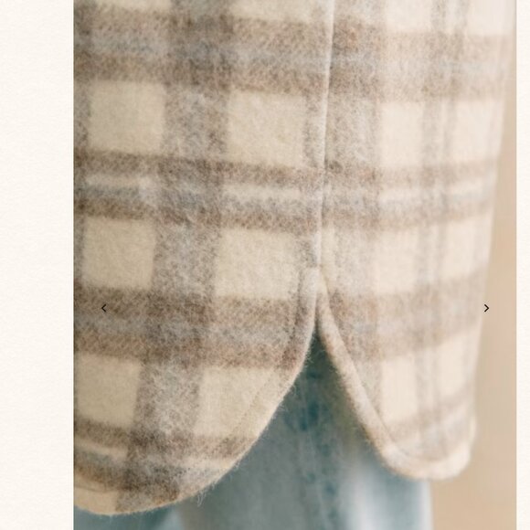 Sezane Anneline Jacket Color : Light Grey (Size 8) - Picture 2 of 7